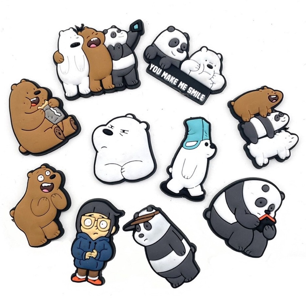 5/$10 We Bare Bears Croc Charms
